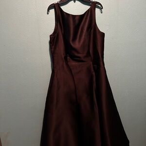 Black formal mid length dress